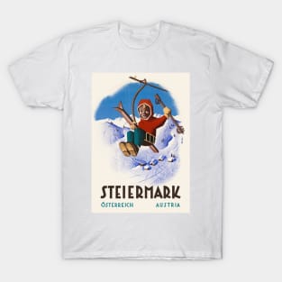 Steiermark Austria Vintage Travel Poster T-Shirt